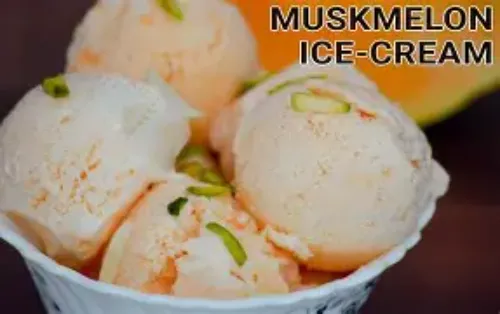 MaskMelon with ice cream